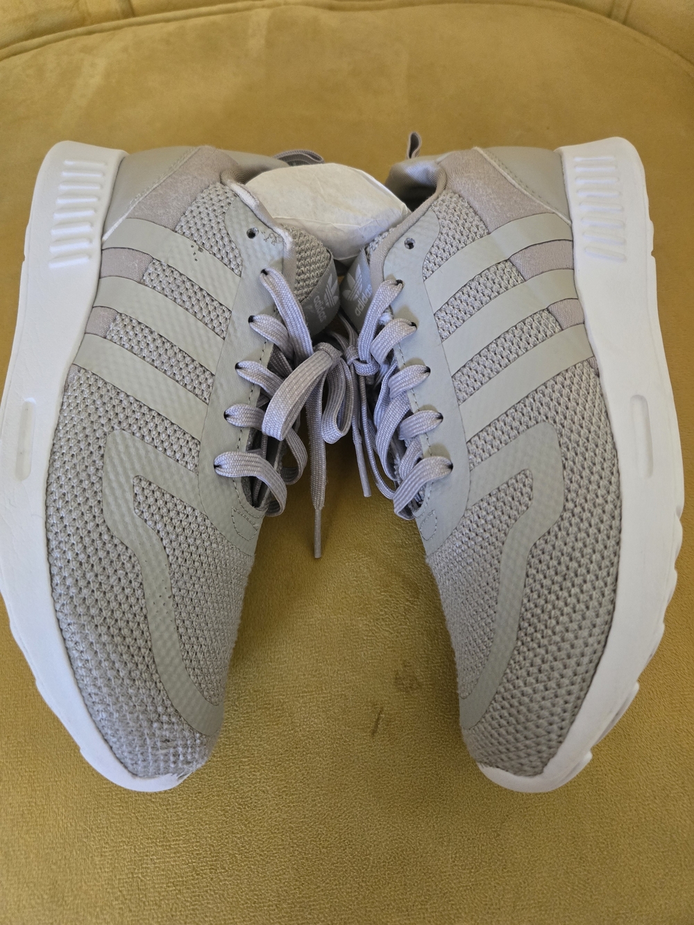 Adidas Kids Light Gray Athletic Sneakers